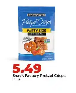 Hy-Vee Snack Factory Pretzel Crisps offer