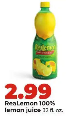 Hy-Vee ReaLemon 100% lemon juice offer
