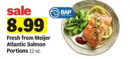Meijer Fresh from Meijer Atlantic Salmon Portions offer