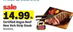 Meijer Certified Angus Beef New York Strip Steak offer