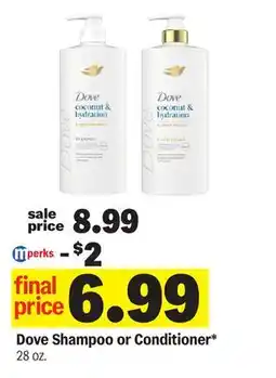 Meijer Dove Shampoo or Conditioner offer