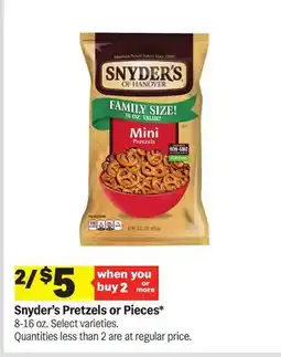 Meijer Snyder's Pretzels or Pieces offer