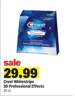 Meijer Crest Whitestrips 3D Professional Effects offer