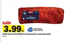 Meijer Swift Kansas City BBQ Pre-Seasoned St. Louis Spareribs offer