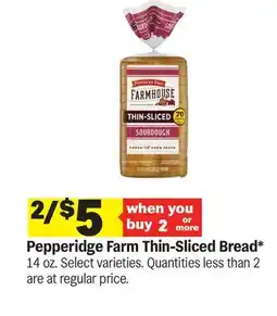 Meijer Pepperidge Farm Thin-Sliced Bread offer