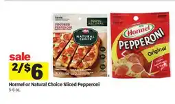 Meijer Hormel or Natural Choice Sliced Pepperoni offer