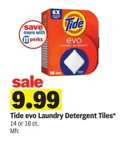 Meijer Tide evo Laundry Detergent Tiles offer