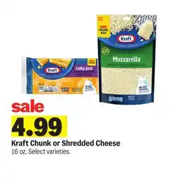 Meijer Kraft Chunk or Shredded Cheese offer