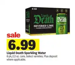 Meijer Liquid Death Sparkling Water offer