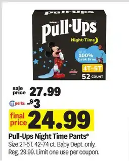 Meijer Pull-Ups Night Time Pants offer