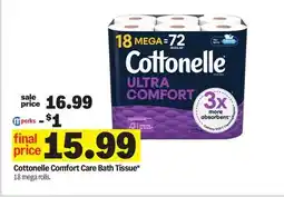 Meijer Cottonelle Comfort Care Bath Tissue offer