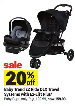 Meijer Baby Trend EZ Ride DLX Travel Systems with Ez-Lift Plus offer