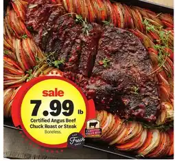 Meijer Certified Angus Beef Chuck Roast or Steak offer