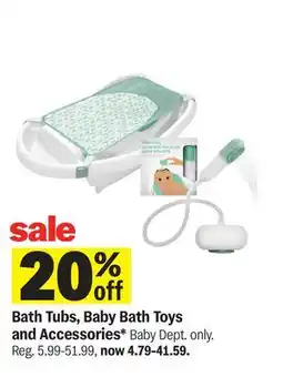 Meijer Bath Tubs, Baby Bath Toys and Accessories offer