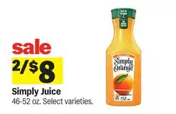 Meijer Simply Juice offer