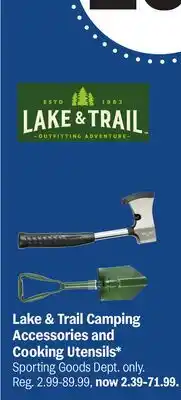 Meijer Lake & Trail Camping Accessories and Cooking Utensils offer