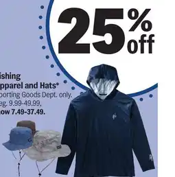 Meijer Fishing Apparel and Hats offer