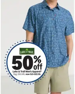 Meijer Lake & Trail Men's Apparel offer