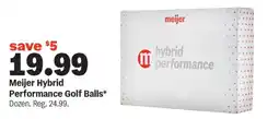 Meijer Meijer Hybrid Performance Golf Balls offer