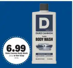 Meijer Duke Cannon Body Wash or Bar Soap offer