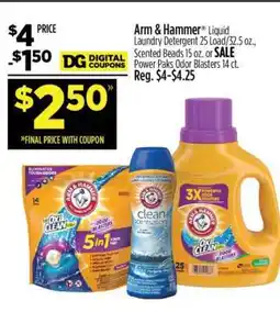 Dollar General Arm & Hammer Liquid Laundry Detergent offer
