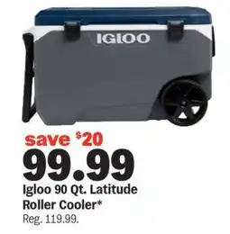 Meijer Igloo 90 Qt. Latitude Roller Cooler offer