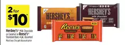 Dollar General Hershey's or Reese's Standard Bars 4 pk offer