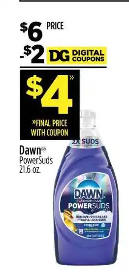 Dollar General Dawn PowerSuds offer