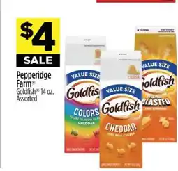 Dollar General Pepperidge Farm Goldfish 14 oz. Assorted offer