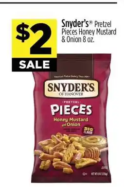 Dollar General Snyder's Pretzel Pieces Honey Mustard & Onion 8 oz offer