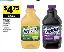 Dollar General Welch’s 100% Grape Juice 64 oz offer