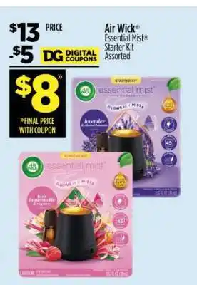 Dollar General Air Wick Essential Mist Starter Kit offer