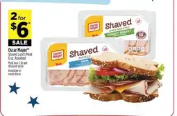 Dollar General Oscar Mayer Shaved Lunch Meat offer