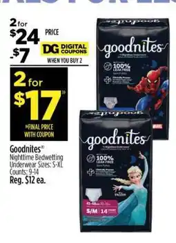Dollar General Goodnites offer