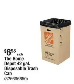 The Home Depot The Home Depot 42 gal. Disposable Trash Can offer