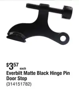 The Home Depot Everbilt Matte Black Hinge Pin Door Stop offer