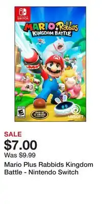 Game Stop Mario Plus Rabbids Kingdom Battle - Nintendo Switch offer