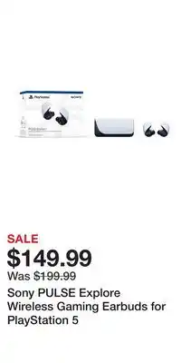 Game Stop Sony PULSE Explore Wireless Gaming Earbuds for PlayStation 5 offer