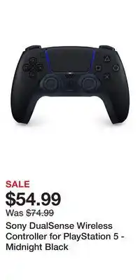 Game Stop Sony DualSense Wireless Controller for PlayStation 5 - Midnight Black offer