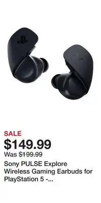 Game Stop Sony PULSE Explore Wireless Gaming Earbuds for PlayStation 5 - Midnight Black offer