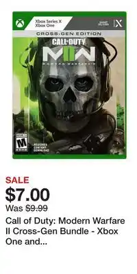 Game Stop Call of Duty: Modern Warfare II Cross-Gen Bundle - Xbox One and Xbox Series X/S offer