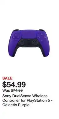Game Stop Sony DualSense Wireless Controller for PlayStation 5 - Galactic Purple offer