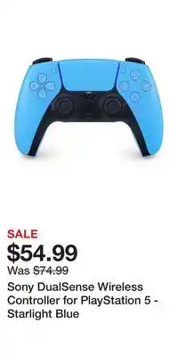 Game Stop Sony DualSense Wireless Controller for PlayStation 5 - Starlight Blue offer
