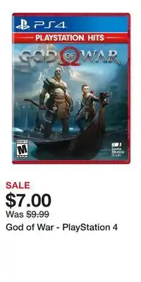 Game Stop God of War - PlayStation 4 offer