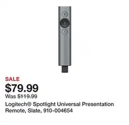 Office Depot Logitech Spotlight Universal Presentation Remote, Slate, 910-004654 offer