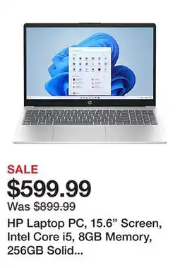 Office Depot HP Laptop PC, 15.6 Screen, Intel Core i5, 8GB Memory, 256GB Solid State Drive, Windows 11 Home offer