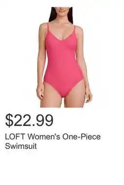 Costco LOFT Women's One-Piece Swimsuit offer