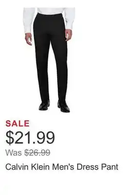 Costco Calvin Klein Men's Dress Pant offer