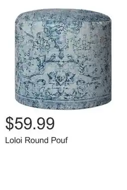 Costco Loloi Round Pouf offer