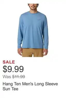 Costco Hang Ten Men's Long Sleeve Sun Tee offer